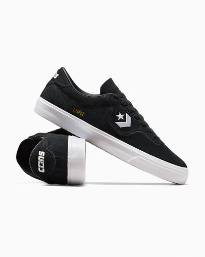 Converse CONS Louie Lopez Pro Suede Men Skate Shoes Black / White USA | C-74651209