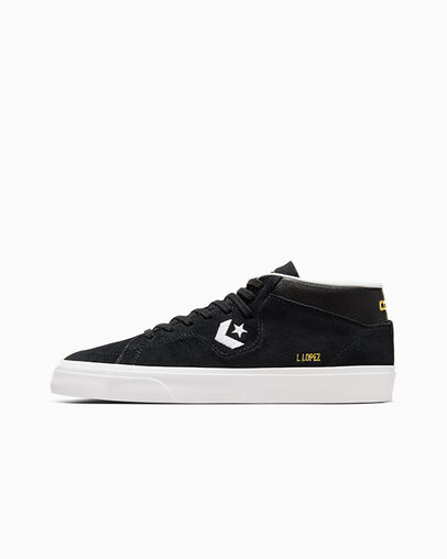 Converse CONS Louie Lopez Pro Suede and Leather Women Skate Shoes Black / White USA | C-94306829