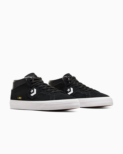 Converse CONS Louie Lopez Pro Suede and Leather Women Skate Shoes Black / White USA | C-94306829