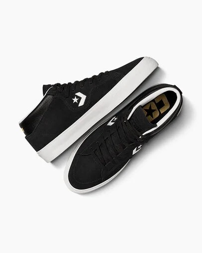 Converse CONS Louie Lopez Pro Suede and Leather Women Skate Shoes Black / White USA | C-94306829