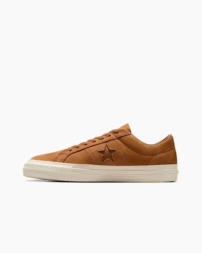 Converse CONS One Star Pro Nubuck Men Tennis Shoes Brown USA | C-69428019