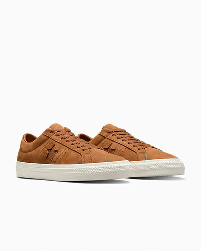 Converse CONS One Star Pro Nubuck Men Tennis Shoes Brown USA | C-69428019