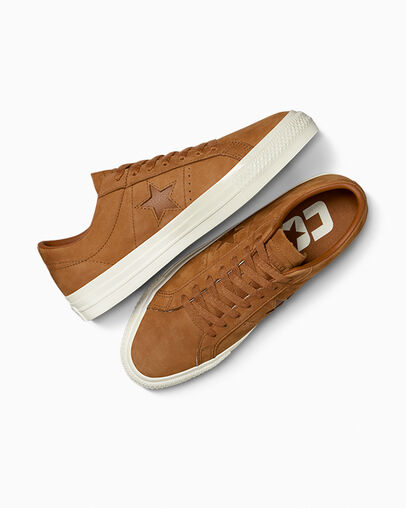 Converse CONS One Star Pro Nubuck Men Tennis Shoes Brown USA | C-69428019