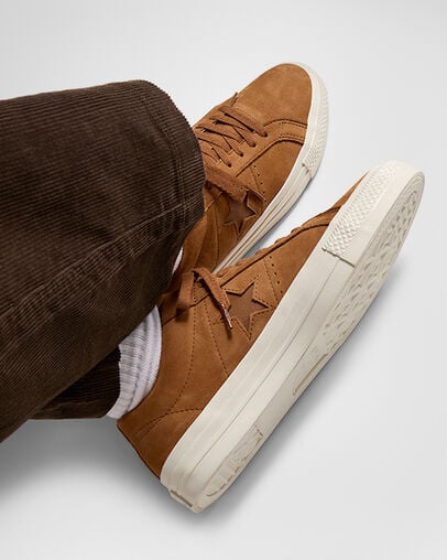 Converse CONS One Star Pro Nubuck Men Tennis Shoes Brown USA | C-69428019
