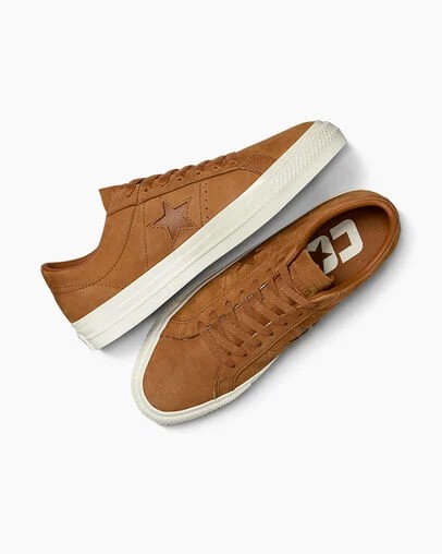 Converse CONS One Star Pro Nubuck Women Skate Shoes Brown USA | C-09137249