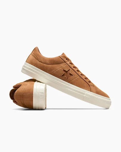 Converse CONS One Star Pro Nubuck Women Skate Shoes Brown USA | C-09137249