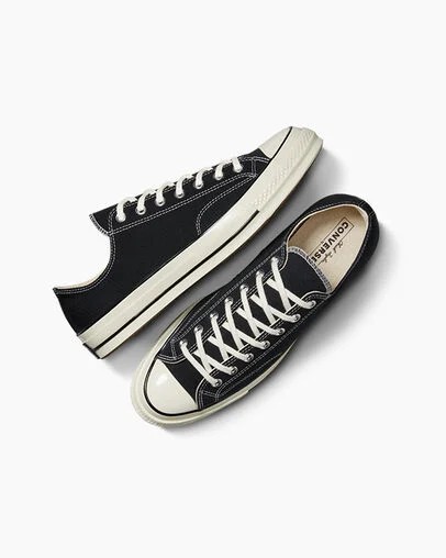 Converse Chuck 70 Canvas Kids' Sneakers Black USA | C-57194209