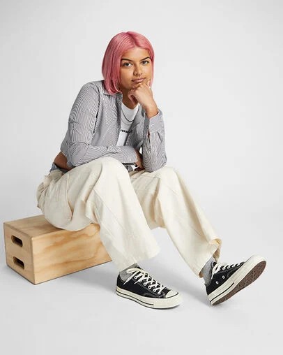 Converse Chuck 70 Canvas Women Sneakers Black USA | C-65478219