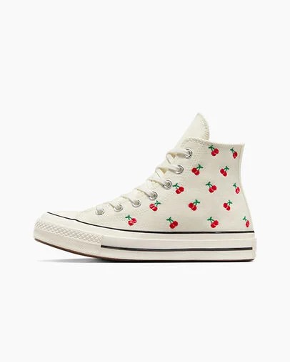 Converse Chuck 70 Cherries Women Sneakers White / Black / Red USA | C-08352749