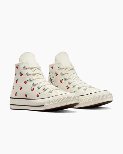 Converse Chuck 70 Cherries Women Sneakers White / Black / Red USA | C-08352749