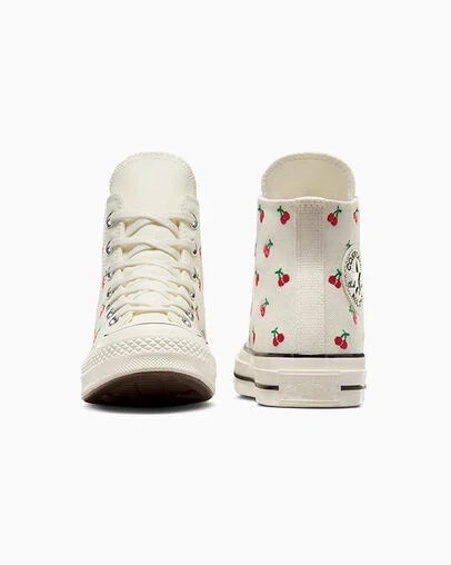 Converse Chuck 70 Cherries Women Sneakers White / Black / Red USA | C-08352749