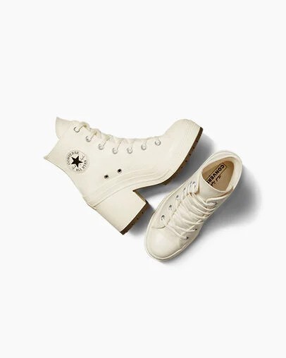 Converse Chuck 70 De Luxe Heel Women Sneakers White / Black USA | C-17945029