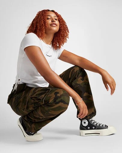 Converse Chuck 70 De Luxe Squared Women Sneakers Black USA | C-20754919