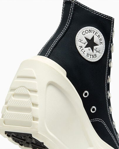 Converse Chuck 70 De Luxe Wedge Women Sneakers Black USA | C-38764909