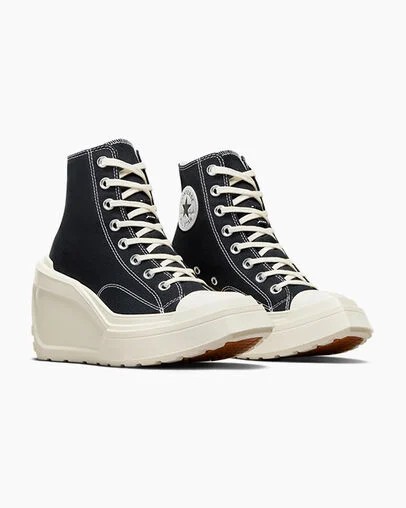 Converse Chuck 70 De Luxe Wedge Women Sneakers Black USA | C-41306589