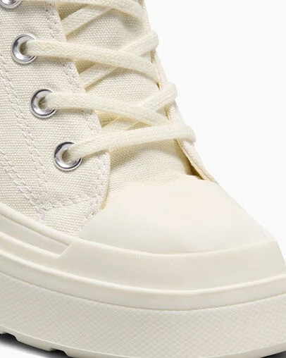 Converse Chuck 70 De Luxe Wedge Women Sneakers White / Black / White USA | C-26174809