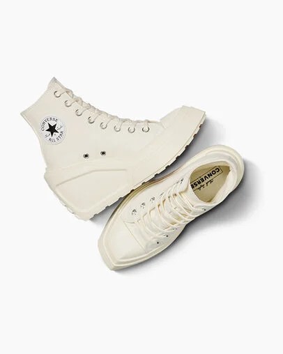Converse Chuck 70 De Luxe Wedge Women Sneakers White / Black / White USA | C-26174809