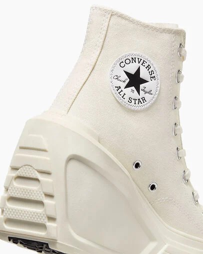 Converse Chuck 70 De Luxe Wedge Women Sneakers White / Black / White USA | C-26174809