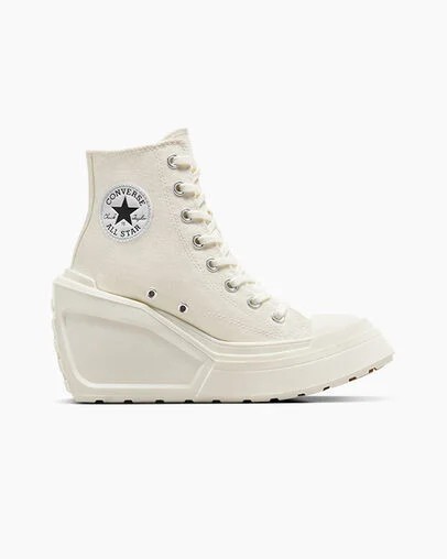 Converse Chuck 70 De Luxe Wedge Women Sneakers White / Black / White USA | C-26174809