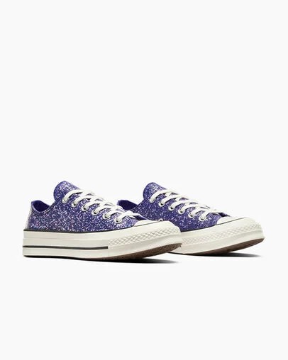 Converse Chuck 70 Glitter Women Sneakers Purple / Black USA | C-07395619