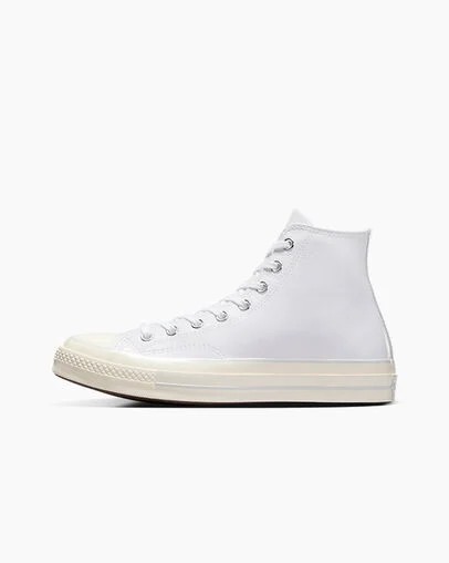 Converse Chuck 70 Leather Men Sneakers White USA | C-49276819