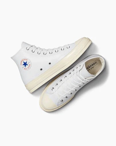 Converse Chuck 70 Leather Men Sneakers White USA | C-49276819