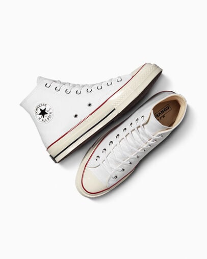 Converse Chuck 70 Men Canvas Shoes White / Dark Red USA | C-27618509
