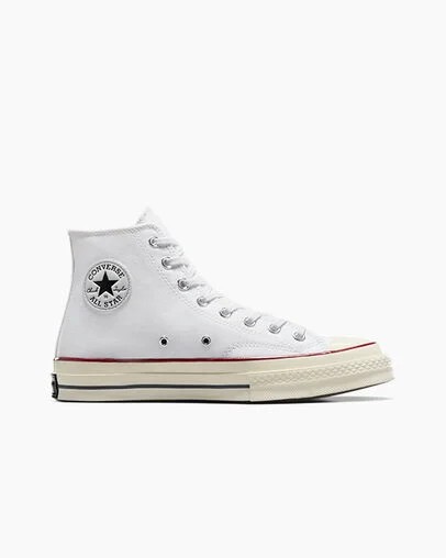 Converse Chuck 70 Men Canvas Shoes White / Dark Red USA | C-27618509