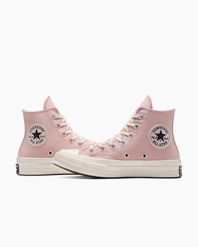 Converse Chuck 70 Pearls & Studs Women Sneakers Grey / Pink USA | C-89372459