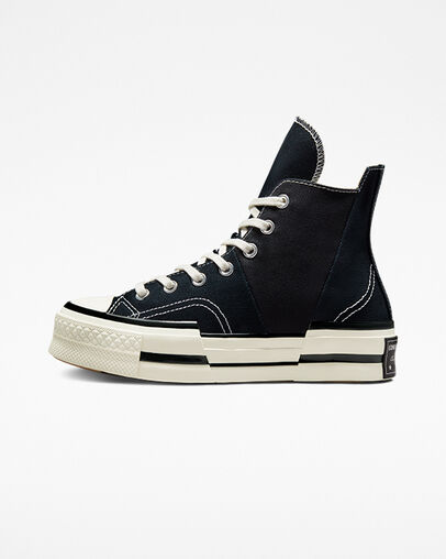 Converse Chuck 70 Plus Women Sneakers Black USA | C-64209539