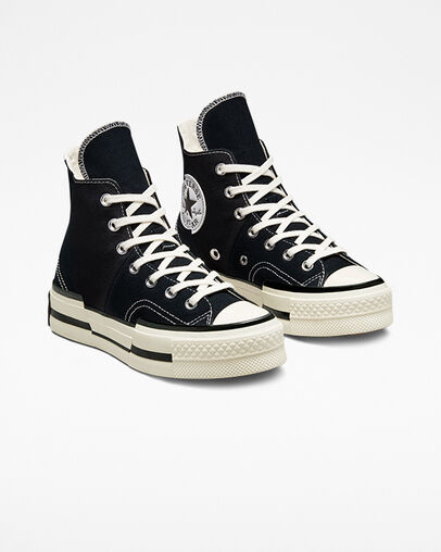 Converse Chuck 70 Plus Women Sneakers Black USA | C-64209539