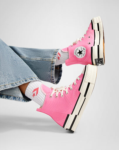 Converse Chuck 70 Plus Women Sneakers Pink / Black USA | C-12389549