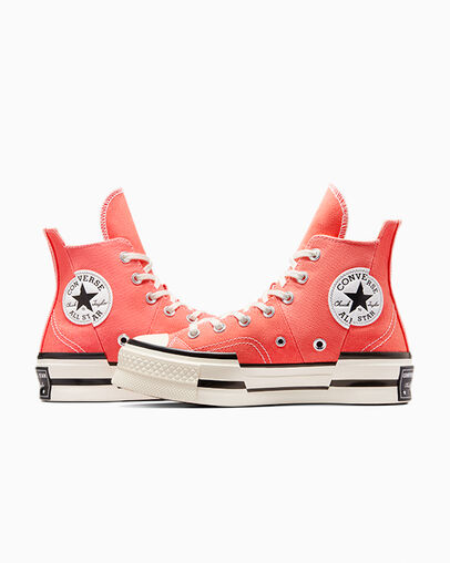 Converse Chuck 70 Plus Women Sneakers White / Black USA | C-23961479