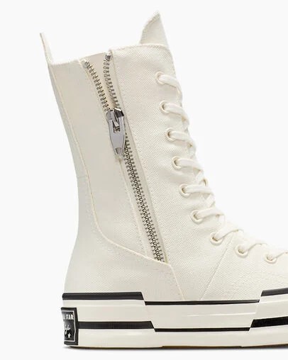 Converse Chuck 70 Plus XHi Men Sneakers White / Black USA | C-17356289