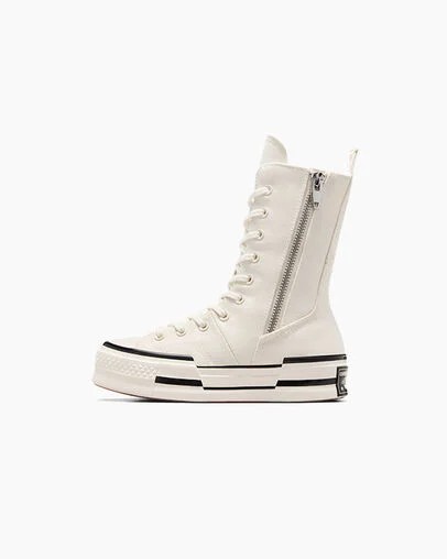Converse Chuck 70 Plus XHi Men Sneakers White / Black USA | C-17356289