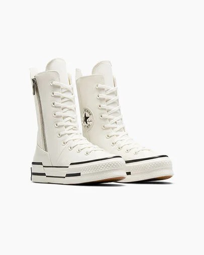 Converse Chuck 70 Plus XHi Men Sneakers White / Black USA | C-17356289