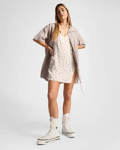 Converse Chuck 70 Plus XHi Women Sneakers White / Black USA | C-52473909