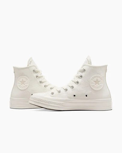 Converse Chuck 70 Stars Men Sneakers White / Beige USA | C-16938549