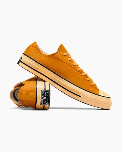Converse Chuck 70 Upcycled Men Tennis Shoes Yellow / Black USA | C-95847619