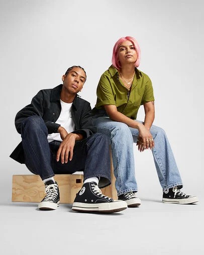 Converse Chuck 70 Women Canvas Shoes Black USA | C-83021649