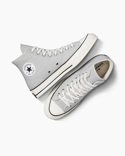Converse Chuck 70 Women Canvas Shoes Grey / Black USA | C-07845169