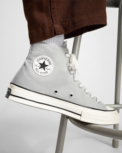 Converse Chuck 70 Women Canvas Shoes Grey / Black USA | C-07845169