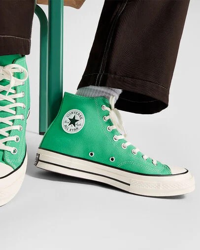 Converse Chuck 70 Women Canvas Shoes Green / Black USA | C-81329079