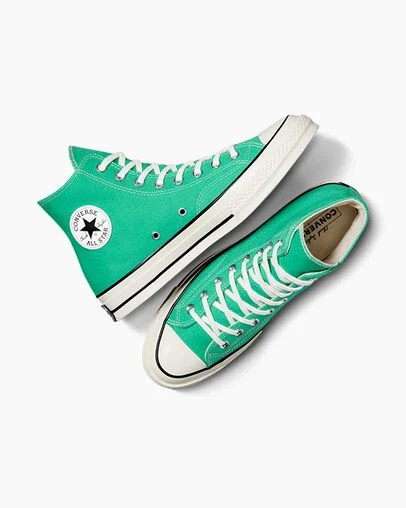 Converse Chuck 70 Women Canvas Shoes Green / Black USA | C-81329079