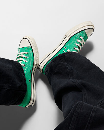 Converse Chuck 70 Women Canvas Shoes Green / Black USA | C-93206459