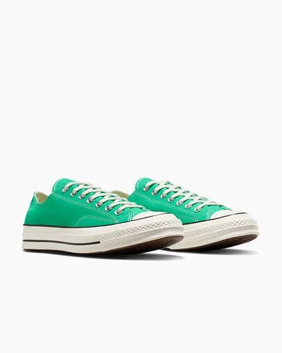 Converse Chuck 70 Women Canvas Shoes Green / Black USA | C-93206459