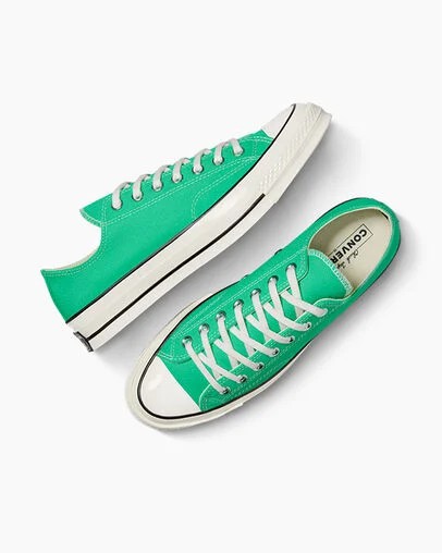 Converse Chuck 70 Women Canvas Shoes Green / Black USA | C-93206459