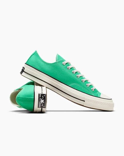 Converse Chuck 70 Women Canvas Shoes Green / Black USA | C-93206459