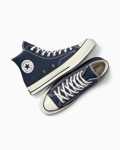 Converse Chuck 70 Women Canvas Shoes Navy / Black USA | C-09178549