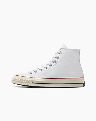 Converse Chuck 70 Women Canvas Shoes White / Dark Red USA | C-19067539
